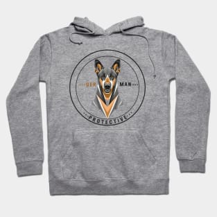 geometric dog | German Shephard Hoodie